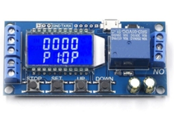 Módulo De Relé Temporizador 5v 12v 24v Dc6-30v Com Display Lcd