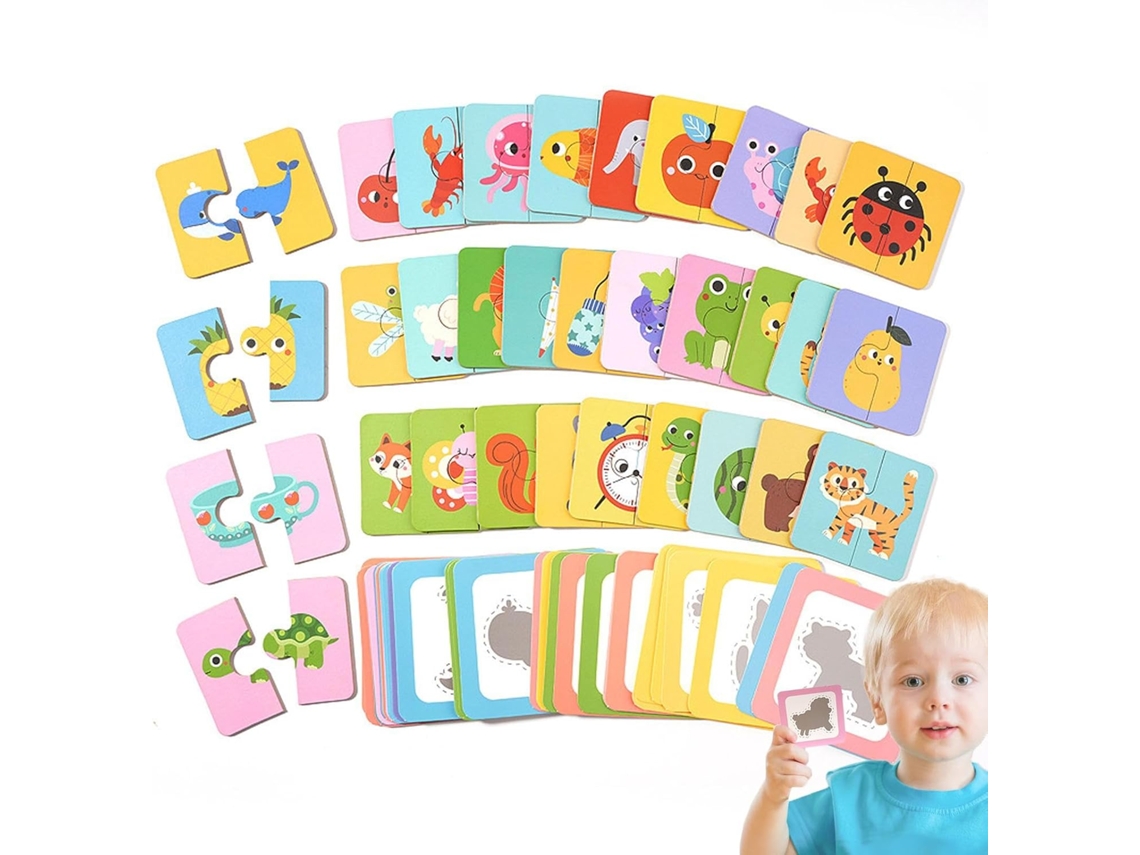 Jogo Da Memória | Jogos De Quebra Cabeça Para Crianças A Partir De 3 Anos, Pré Escola, Jardim De Inf Vayotoy
