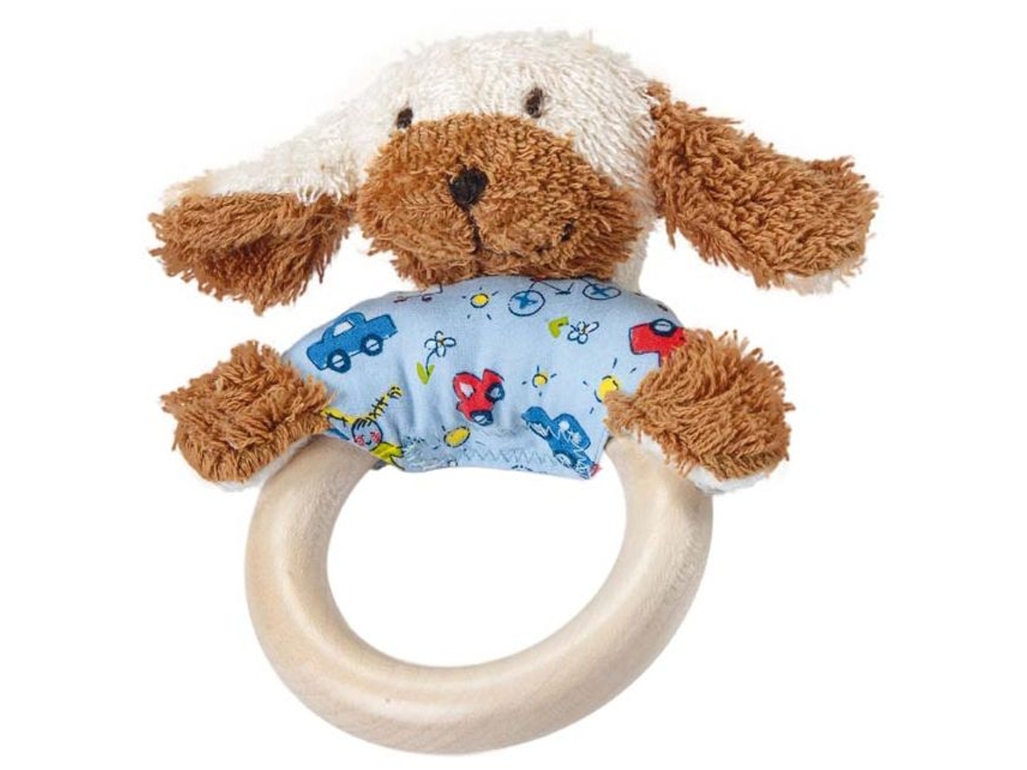 Cachorro De Madeira Käthe Kruse Para Agarrar Brinquedo De Argola Para Bebês
