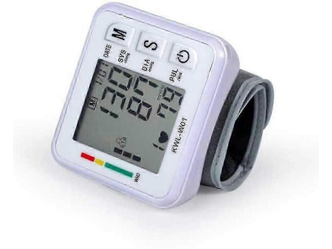 Monitor De Pressão Arterial Automático Portátil Com Manguito De Pulso Ajustável Para Uso Doméstico