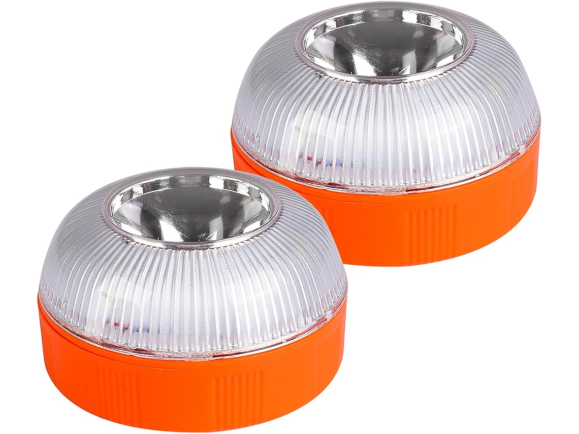 Luzes Estroboscópicas De Emergência Led Recarregáveis, 2 Unidades, Com Base Magnética, Para Carros E Motocicletas