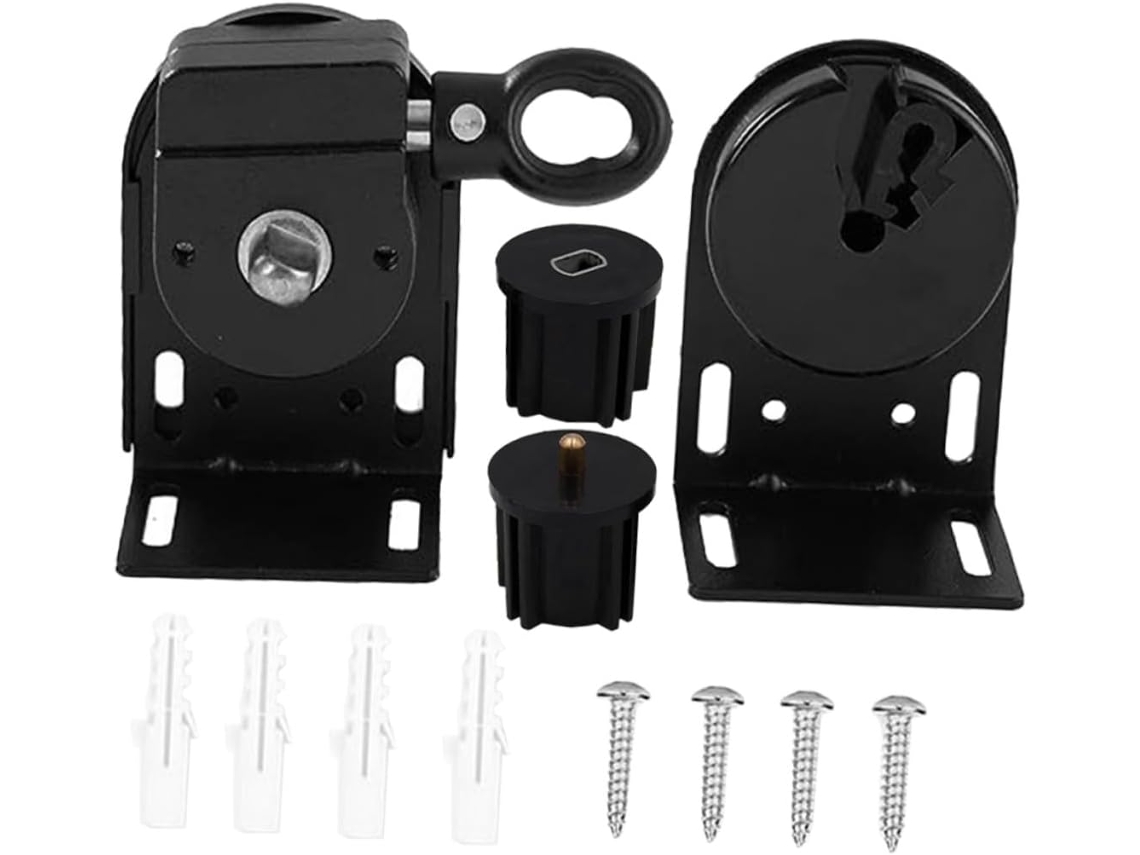 Cortinas De Rolo, Fácil Instalação, Uso Externo, Suporte Preto Para Controle Manual, Adequadas Para Restaurantes E