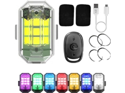 Luz Estroboscópica Led Sem Fio De Alto Brilho, 7 Cores, Luzes Estroboscópicas Led Para Aeronaves E Carregamento Usb, Luz