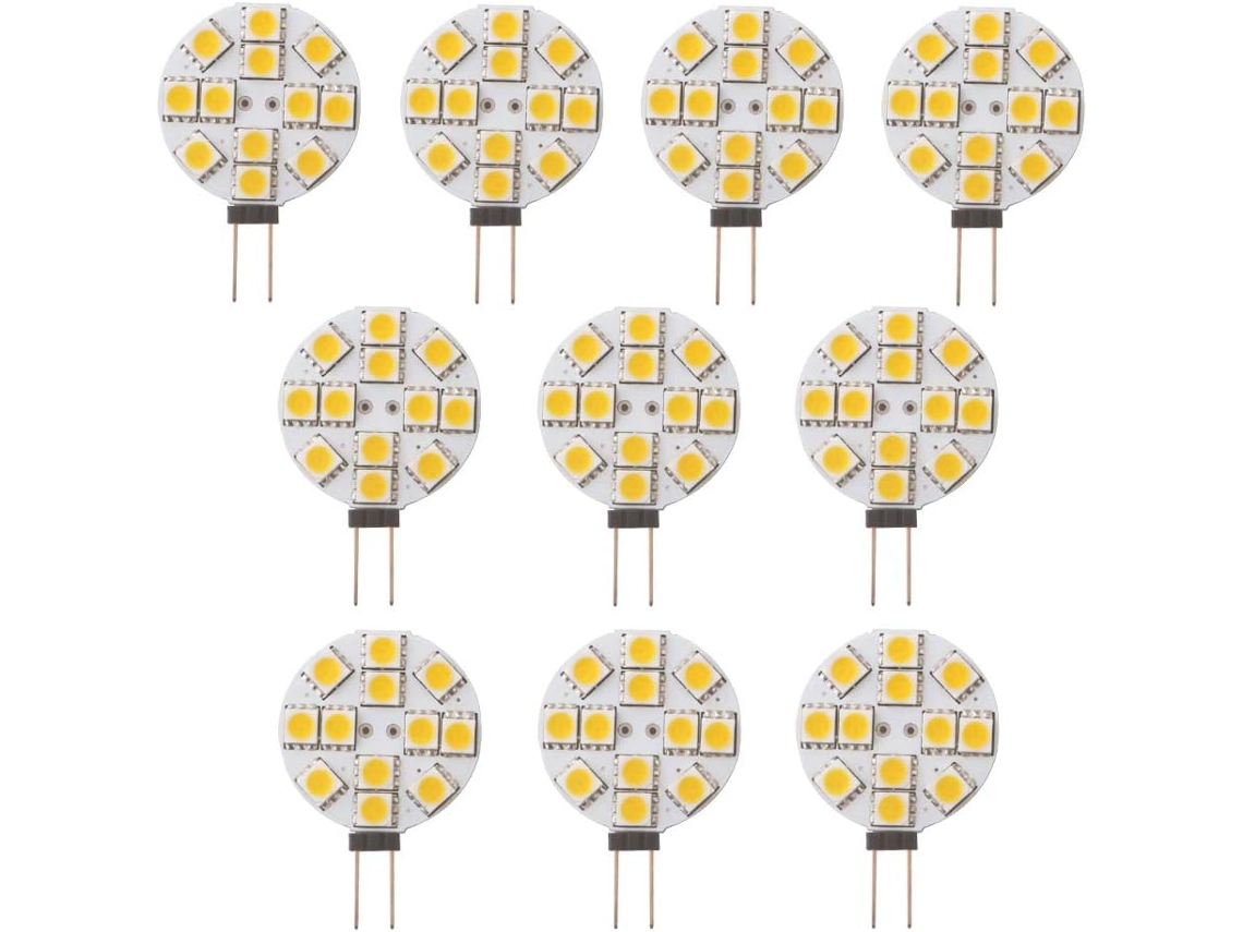 Lâmpada Led, 10 Unidades, Base G4, 2700k, Intensidade Regulável, Para Uso Residencial, Comercial Ou Substituição De Fontes Convencionais