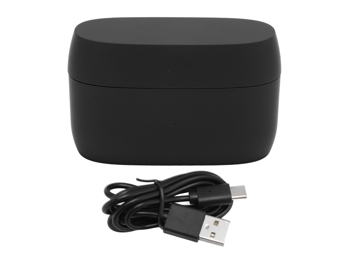 estuche de carga para auscultadores bluetooth elite 5 com carga rápida usb c e indicador led, preto | S/MARCA