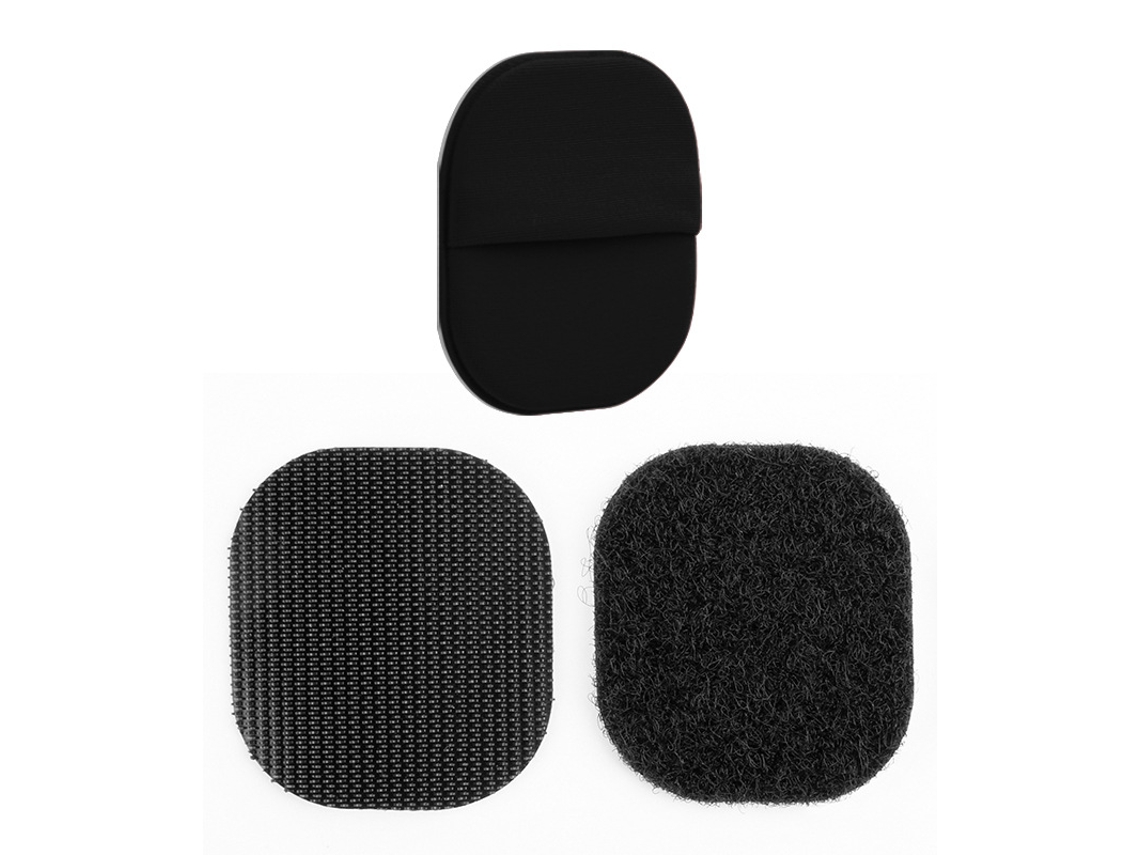 Suporte Para Airtag Com Adesivo E Velcro Black