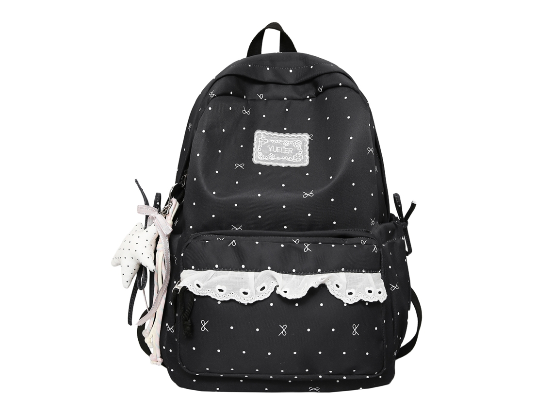 Mochila Laxiscreed Com Design De Setas E Bolinhas Para Estudantes Do Ensino Médio