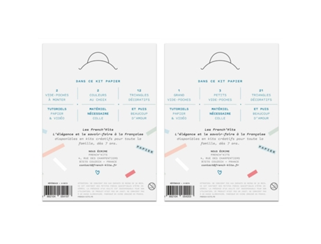 2 Caixas de Origami Diy 6 Bolsos para Fazer Les French Kits