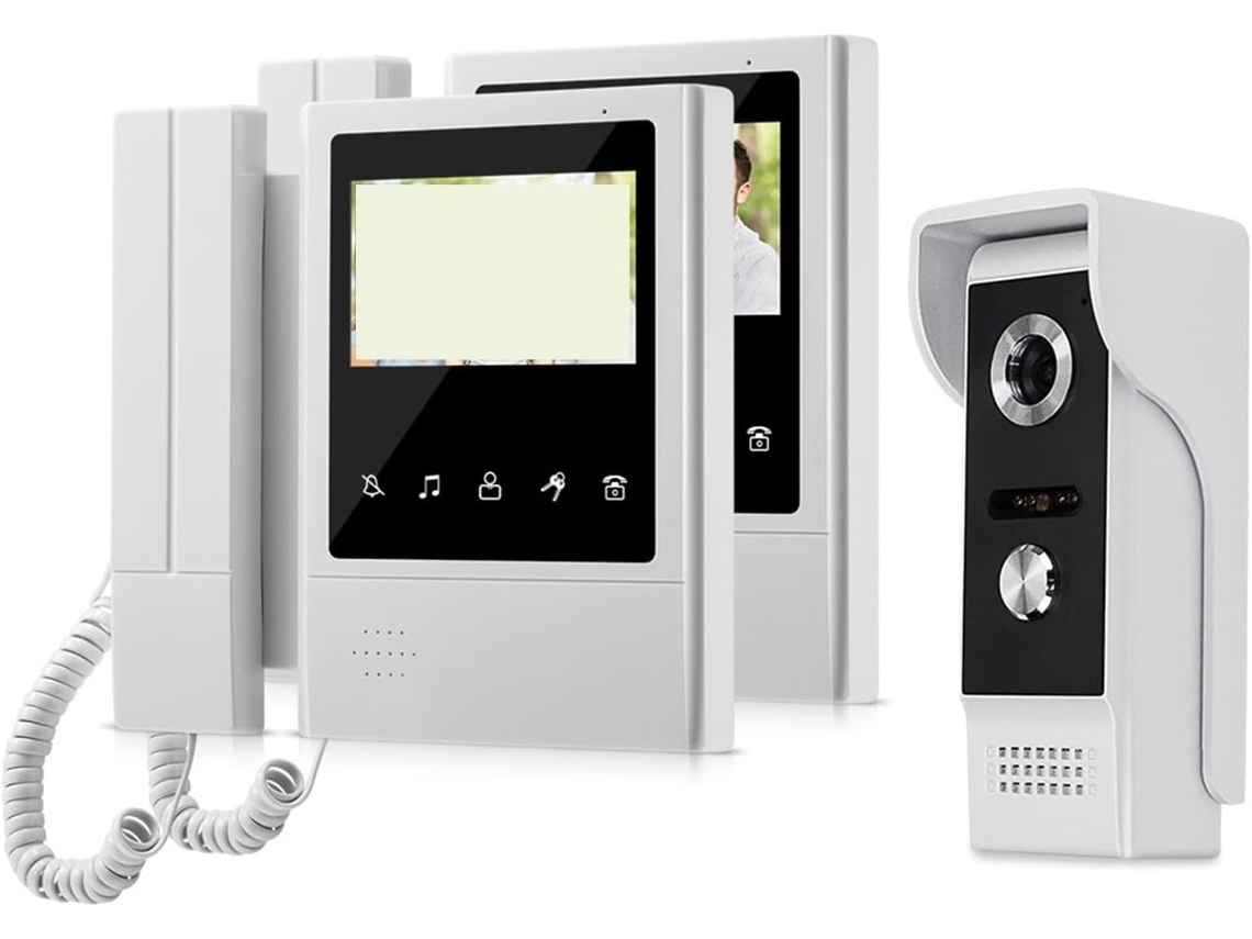Système D'interphone Vídeo Couleur Filaire Portatif 4 SFUSHOS