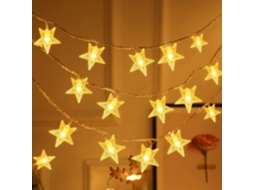 Luzes De Corda Starlight De 20 Pés E 40 Leds, 2 Modos, Alimentadas Por Bateria SUNNY SPACES