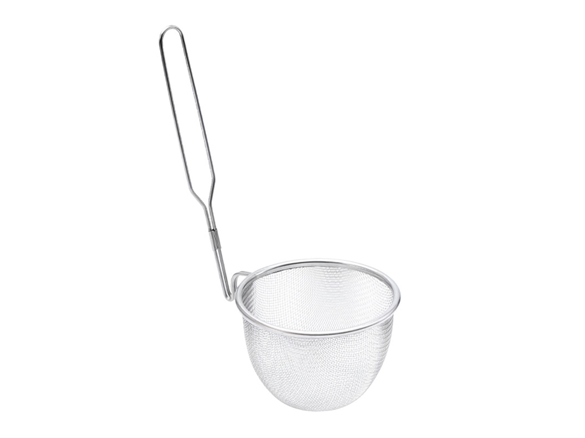 Cesto Para Massa Em Aço Inoxidável, Design Ergonômico, Cabo Antiderrapante, Escorredor Para Nhoque E Macarrão, Cesto Para Escorrer Macarrão