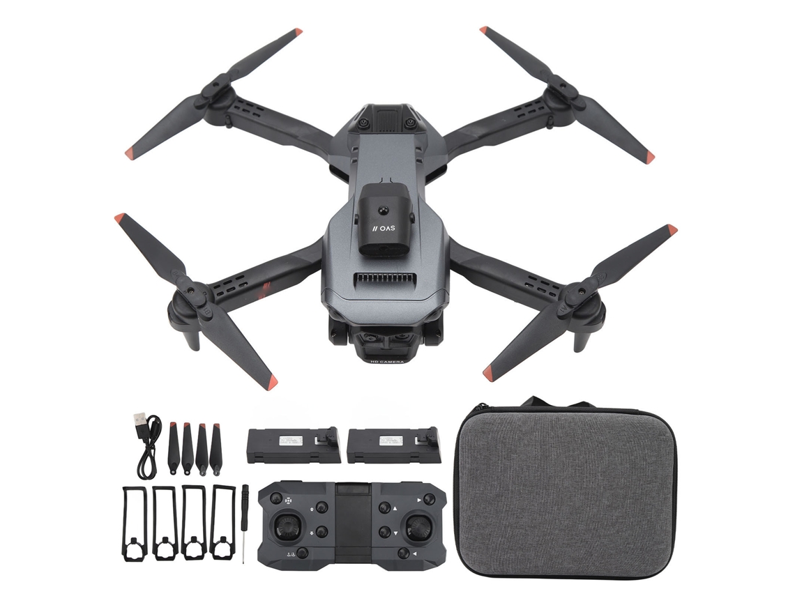 Drone Mali com três câmeras e controle remoto para evitar obstáculos, fotografia aérea em HD, quadricóptero dobrável com três baterias.