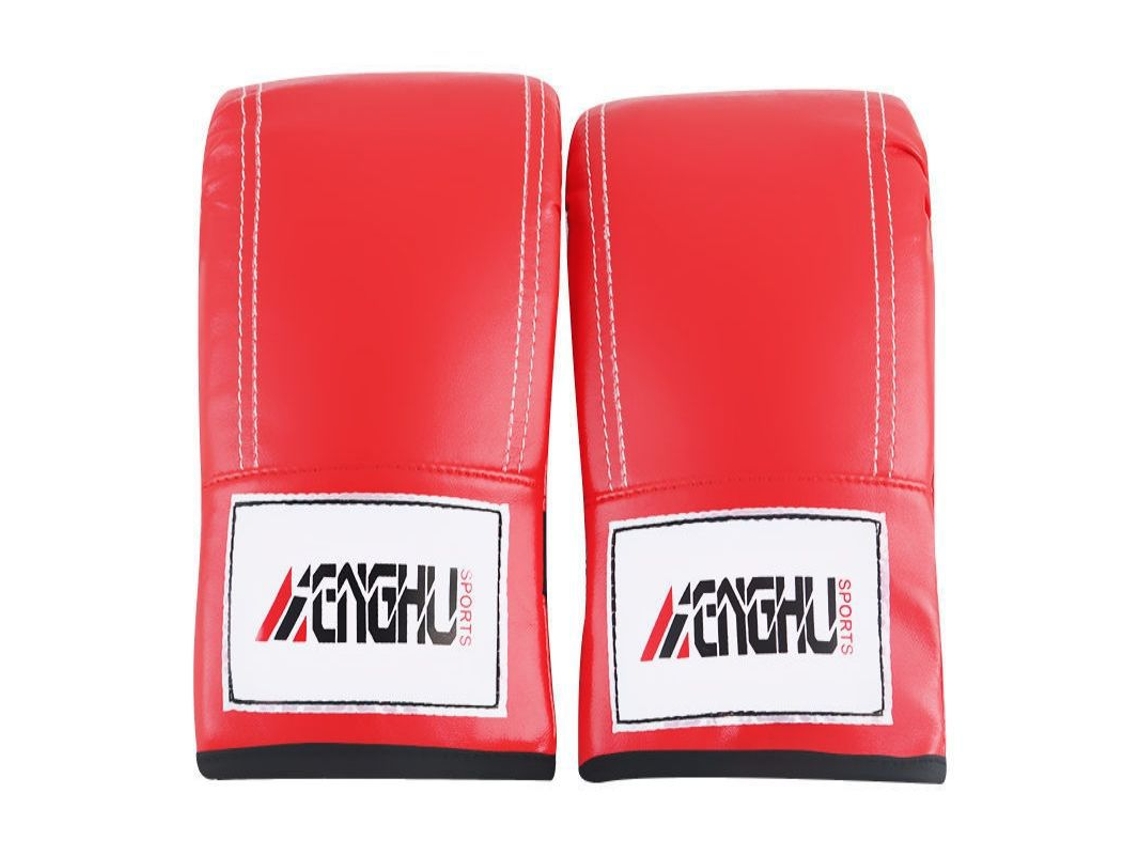 Luvas Com Fecho De Velcro Techniquecombat Vermelhas Brilvibera