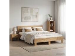 Vidaxl Estrutura Da Cama Carvalho Arttisan 120 X 190 Cm