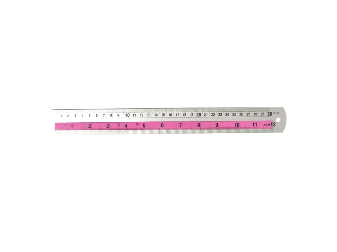 Régua multifuncional com bordas de segurança, ideal para medições precisas, medições duplas, fácil montagem, conjunto.