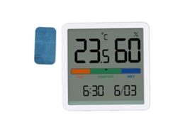 Monitor de Temperatura e Humidade 3 em 1 Termômetro Higrômetro Digital com Tela para Casa e Quarto