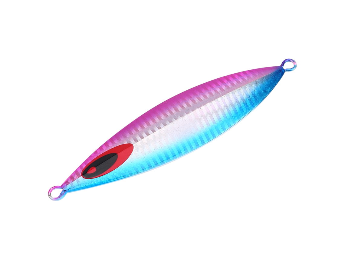 Lure (sea Fishing Special Metal Spoon) 150g Hookless Jig Lead Fish Spoon Bait (blue Pink)