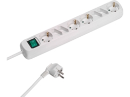 Extensão 4T VIVANCO /4 EU Com Interruptor 1.4M (Branco)