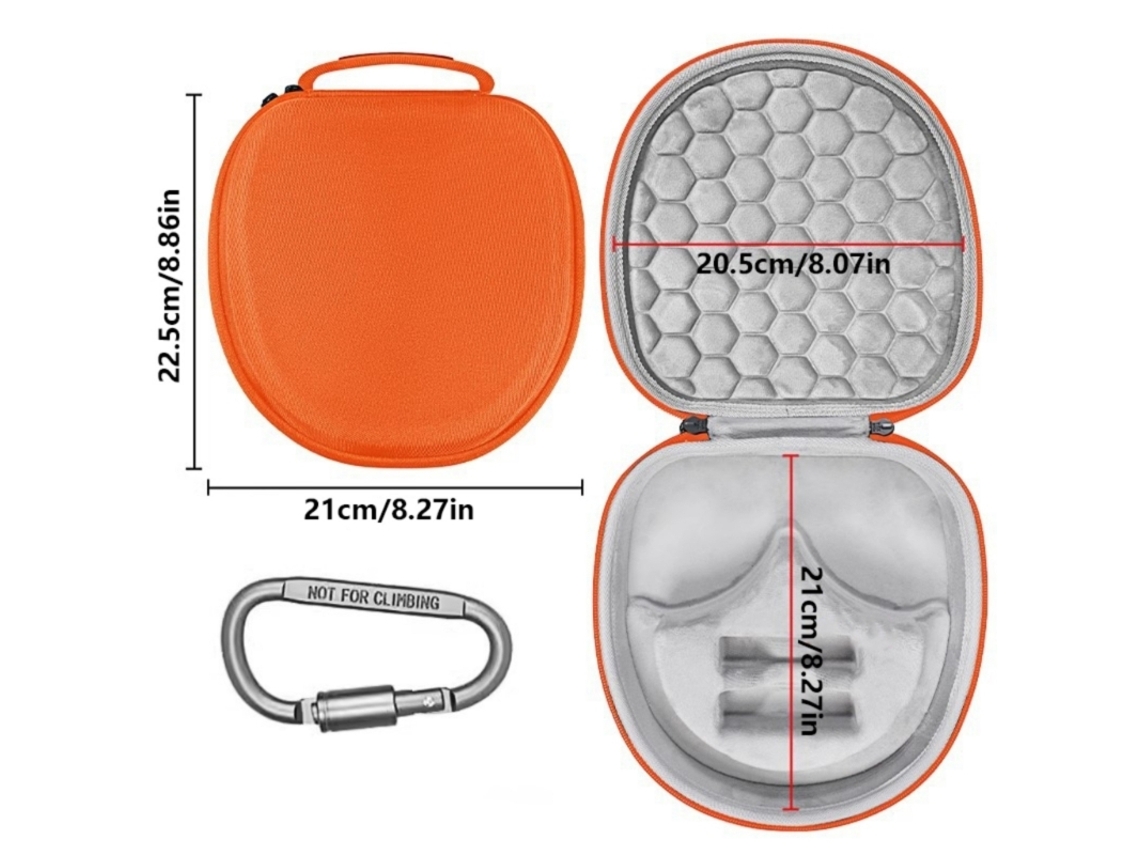 Bolsa Para Sennheiser Momentum 4 Resistente E À Pressão Laranja Digitallab