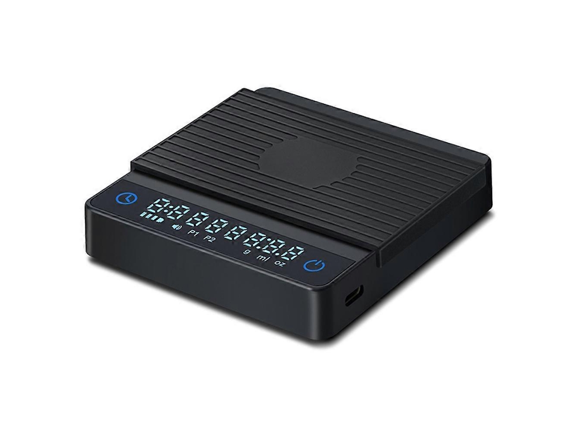 Balança Eletrônica Portátil Italiana Mini para Café Expresso, Ideal para Grãos de Coados À Mão, com Cronômetro e Função de Pesagem AQUAFORGE