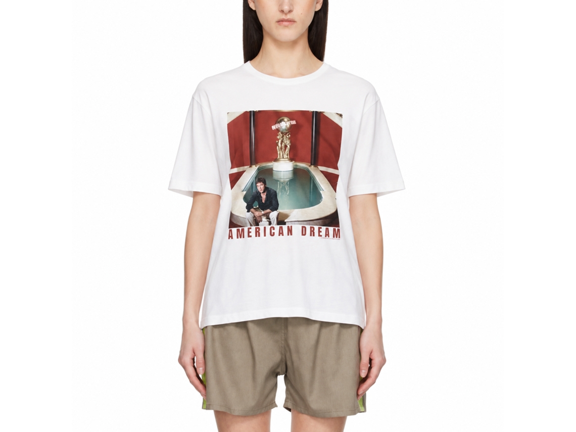 Rockinstone Scarface Movie A Dreamer White Adult T-shirt Size:l
