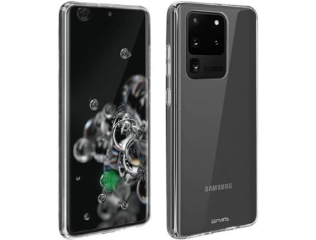 Capa e Película de Vidro Temperado Samsung Galaxy S20 Ultra 4SMARTS PACK-4SMA-S20U Cinzento