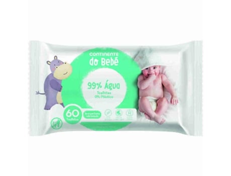 Toalhitas Bebé 99% Água CONTINENTE DO BEBÉ