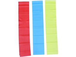 Vicasky Conjunto De 3-faixas Elásticas Látex Atóxicas Para Yoga, Nas Cores Vermelha, Azul E Amarela, Ideais