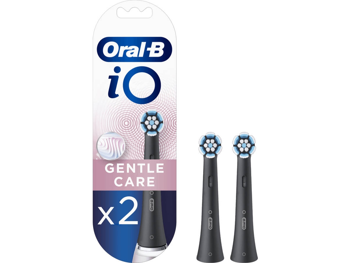 Recarga Escova Eléctrica Oral-B iO Gentle Care Preta (2 unidades)