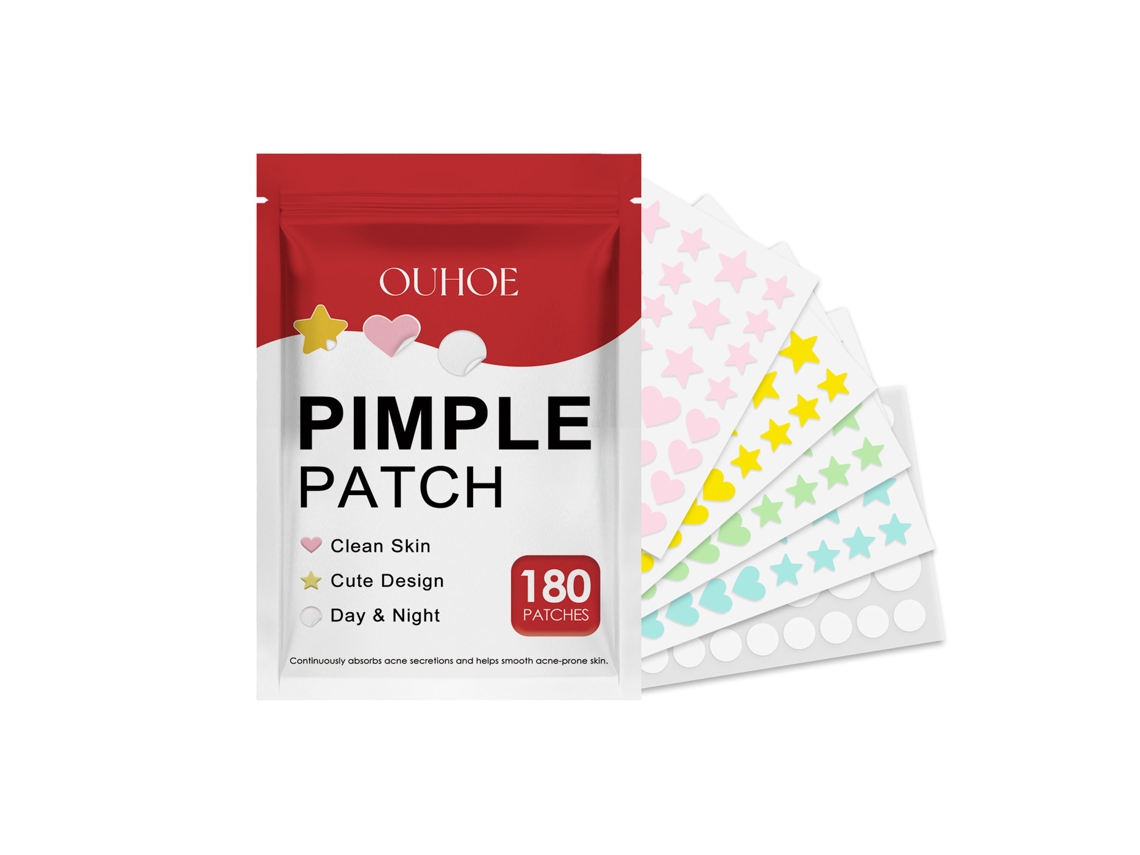 Parches Anti-acne Formas Estrela Coração Redondo