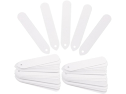 Inoomp 500 Etiquetas para Plantass Às Intempéries com Estacas Brancas para Jardim, Feitas de Material Robusto para CHABERLU