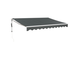 Automatic Retractable Awning, Automatic Retractable Awnings Vidaxl Antracite Tecido (3 X 2.5 M)