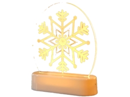 Luzes Acrílicas de Led de Natal Luzes Decorativas Decorações de Férias Adequadas para Decoração de Festas em Casa Floco de Neve de Natal