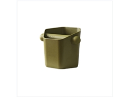 Caixa Hexagonal Para Borras De Espresso, Verde, Abs, Base Antiderrapante, Barra Removível