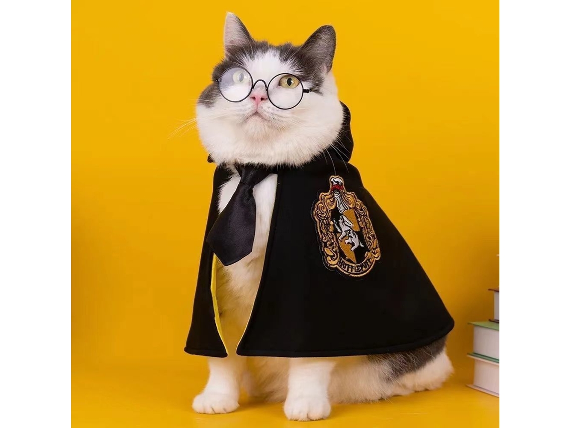 Conjunto de Cosplay Da Magic Academy para Gatos e Cachorros com Capa para Animais de Estimação