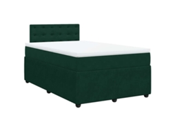 Box Spring Bed, Box Spring Beds Vidaxl Verde Veludo (120 X 190 Cm)