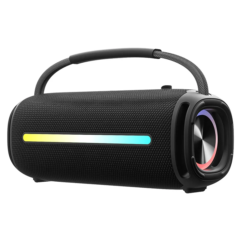 Caixa de Som inteligente MDUG para karaokê com microfone e efeitos de iluminação