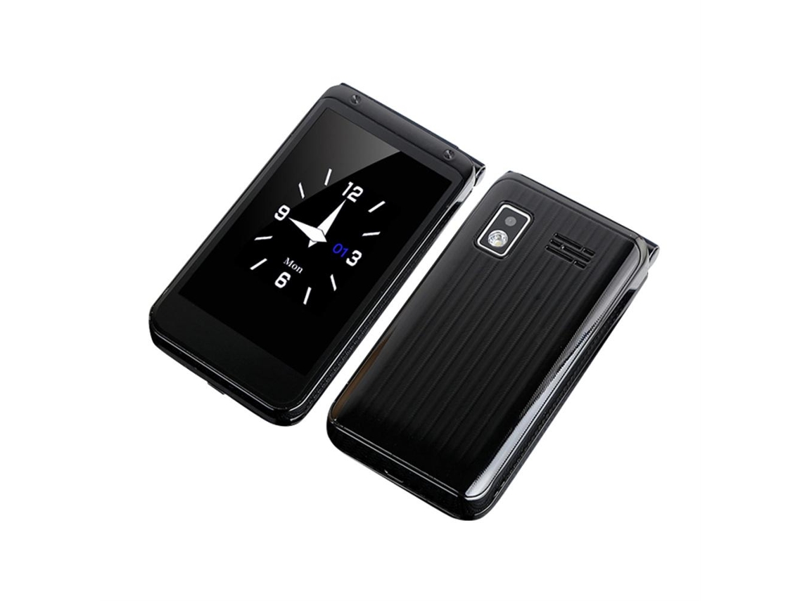 Celular Flip EOOCOO (tela Dupla, Botões Grandes)