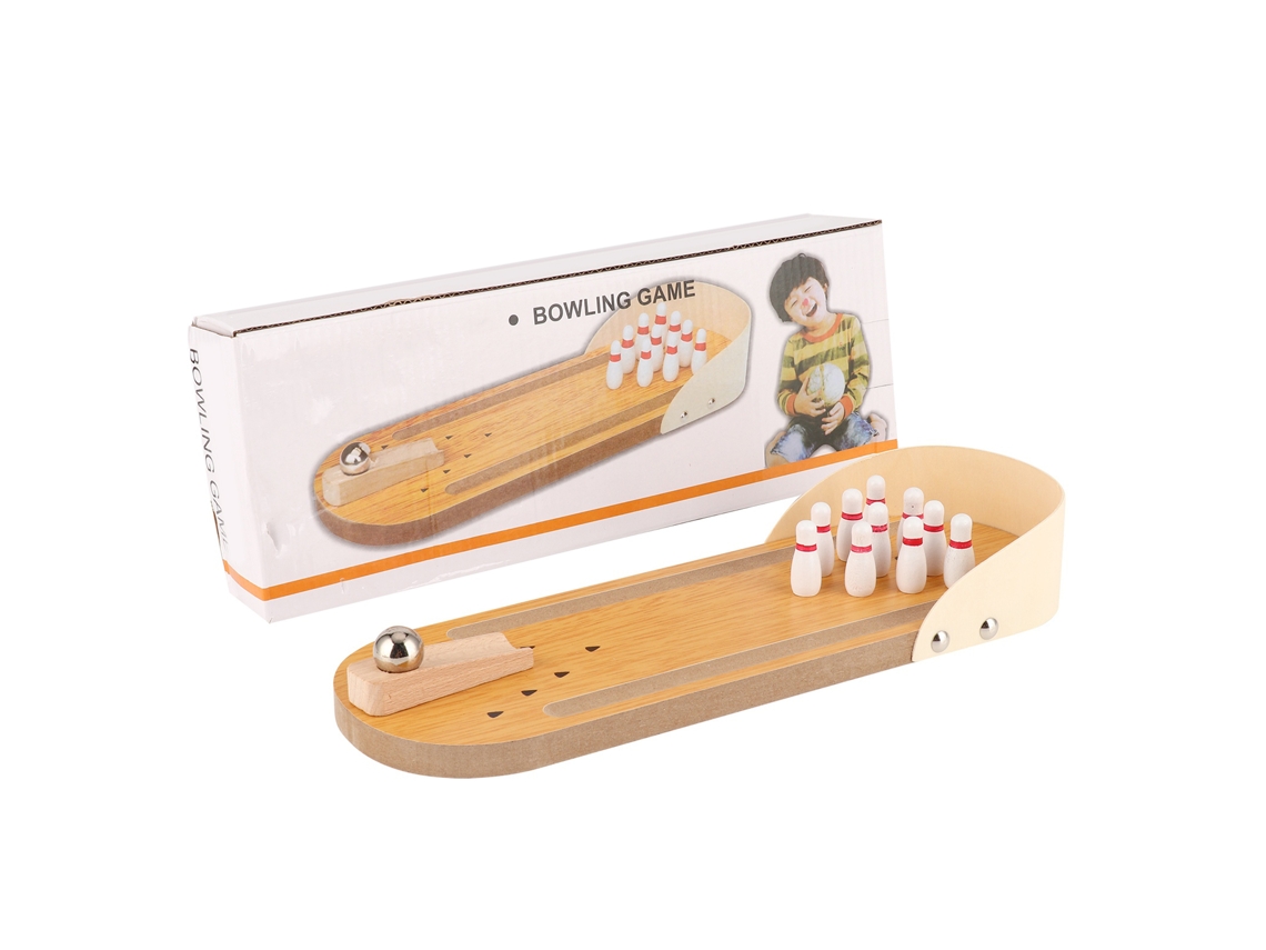 Mali brinquedo de Boliche de Madeira para Crianças Mini Boliche Interativo Mesa Jogo Familiar
