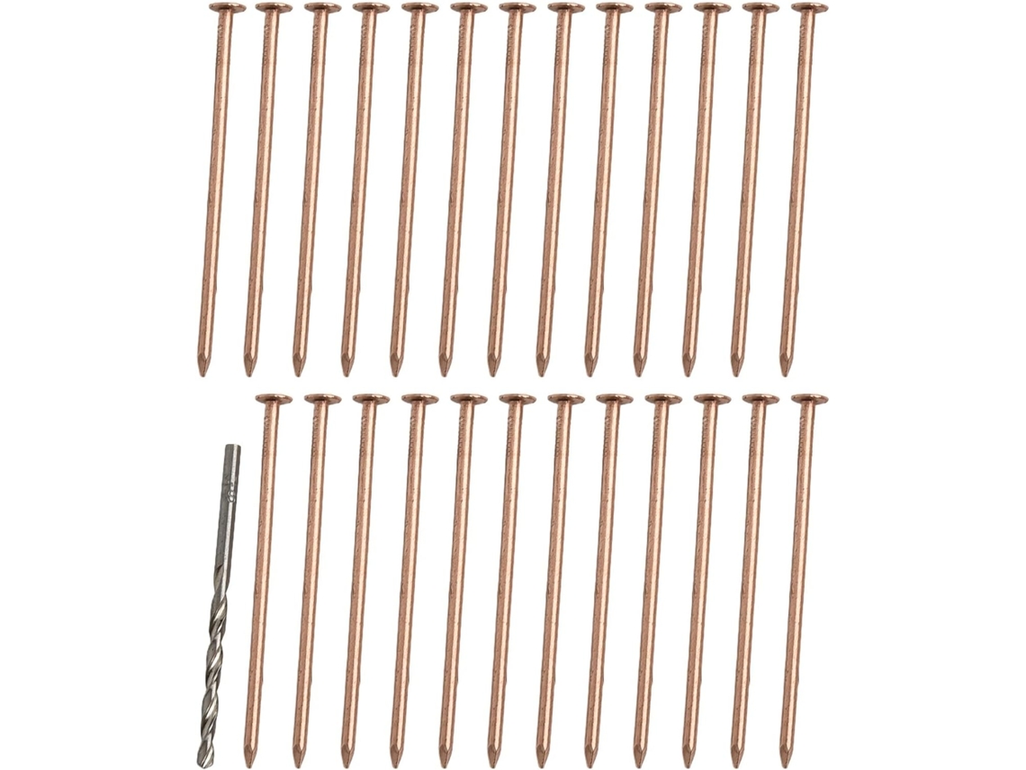 25 Pregos De Cobre De 10,2 Cm Para Matar Raízes De Tocos
