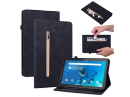 Capa De Couro Halinuia Com Acabamento De Cor Sólida Para Lenovo Tab M10 Tb‑x605