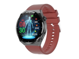 Relógio Inteligente Com Pulseira De Silicone De 1,39 Polegadas, Com Suporte Para Ecg/cuidados Domiciliares Remotos (vermelho)