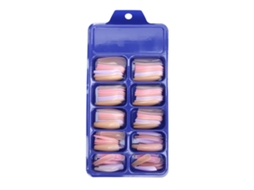 Dica De Unha Falsa Colorida De Cobertura Total Pure Color Ferramenta De Manicure Para Salão Em Casa 06