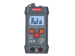 Njty Multímetro Digital Lcd Do Tamanho Da Palma Da Mão Faixa Automática Ncv 4000 Contagens True Rms Smart Universal Tester 600V Voltímetro O Preto