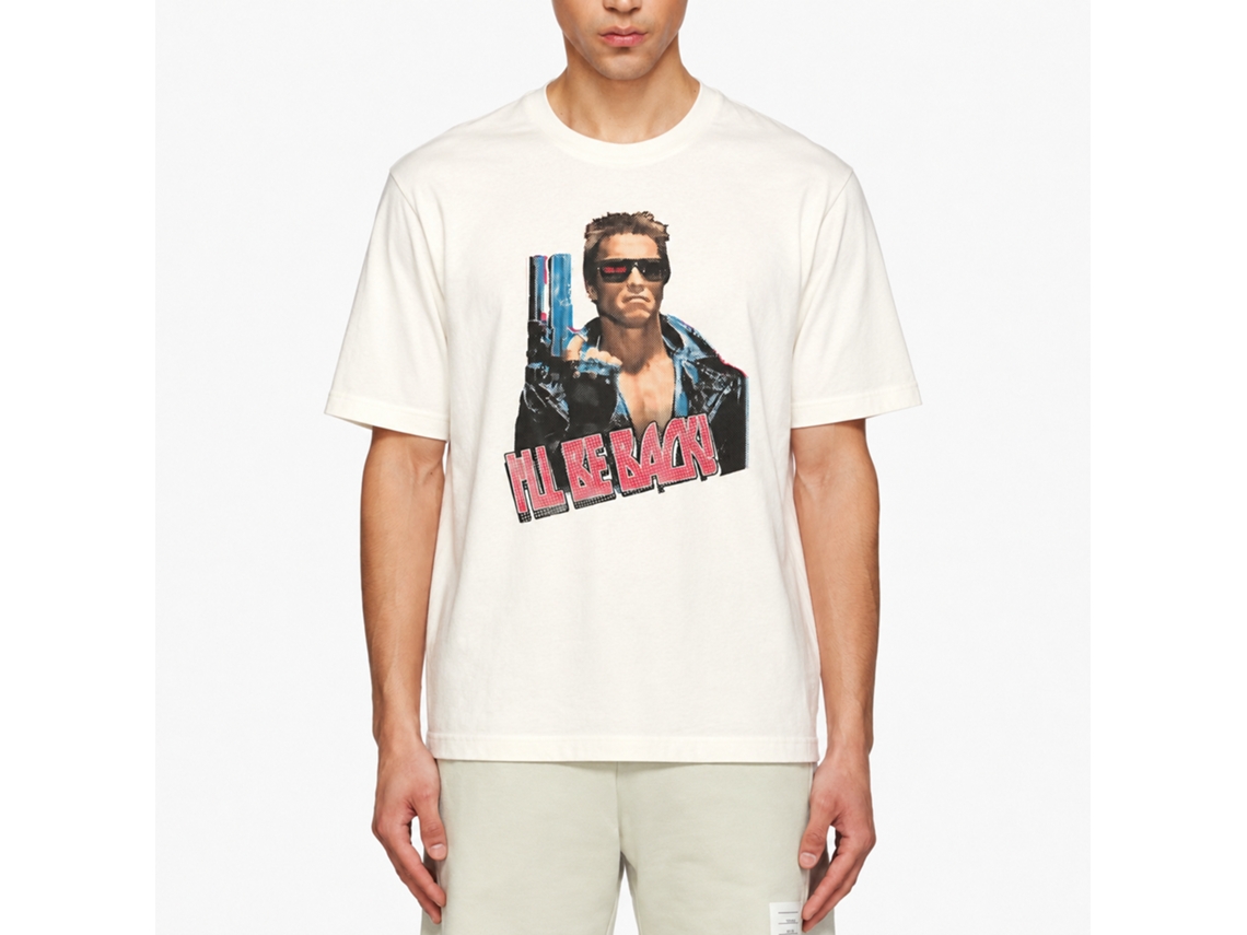 Rockinstone Terminator Ill Be Back Solid Natural Adult T-shirt Size:xl