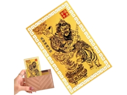 Mapa Do Deus Chinês Da Riqueza, Ornamentos De Cobre Dourado |