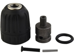 Mandril Sem Chave De 0,8 A 10 Mm Com Rosca 3/8-24unf E Para Encaixe Quadrado 1,27 Cm, Em Metal, 1050 W Ou Mais