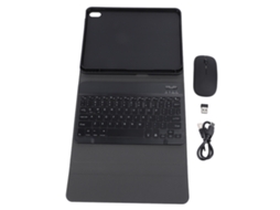2026zentro-capa Com Teclado Sem Fio E Mouse Para Tablet 10ª Geração 10.9 Polegadas 2022 Com Luzes Rgb Coloridas Preto