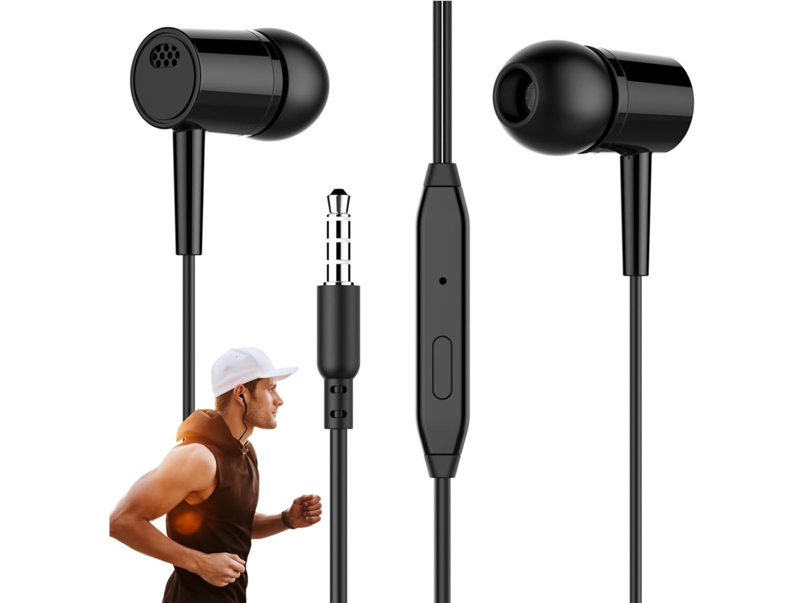 Fones De Ouvido Com Fio 3,5 Mm - Ergonômicos Isolamento Ruído