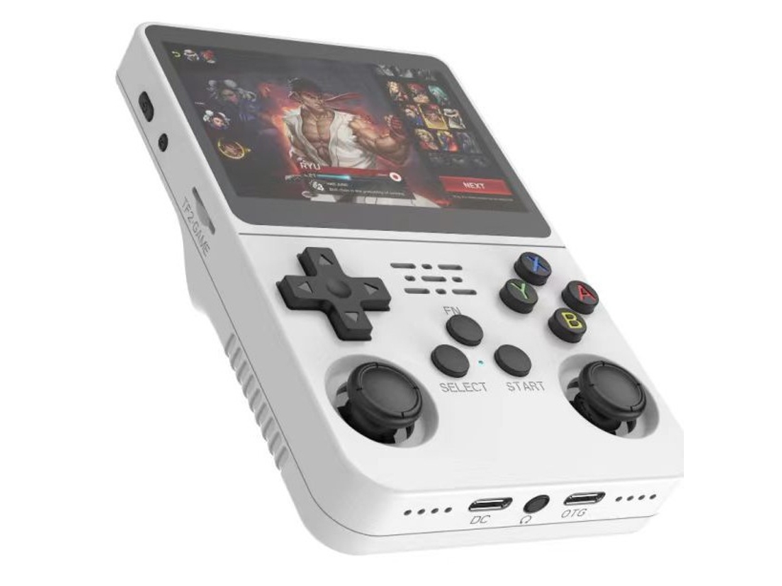 Console Portátil Retrô R36s, 128gb, Branco AQUAFORGE